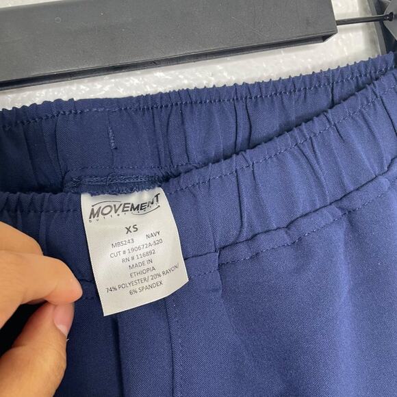 Movement Butter Soft Womens Pants Size XS Navy Blue Elastic Waist Working - Picture 3 of 15